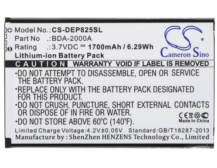 Battery for Doro 8028 8030 8031 DSB-0010 Liberto 822 825 SmartEasy 824 BDA-2000A
