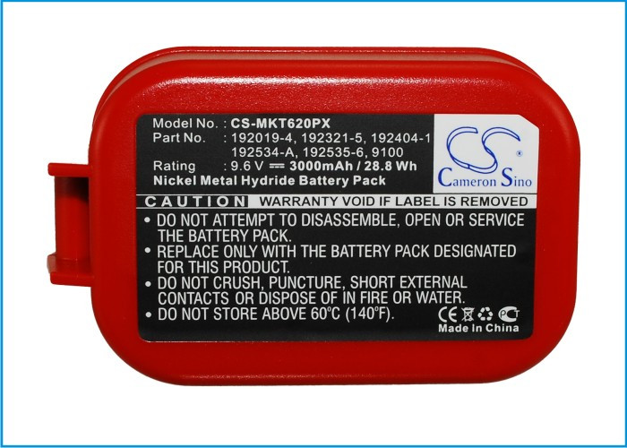 Battery for Makita 192019-4 9100 9101 9102 6221D 6791D 6940D 6201D 6903VD 6702D