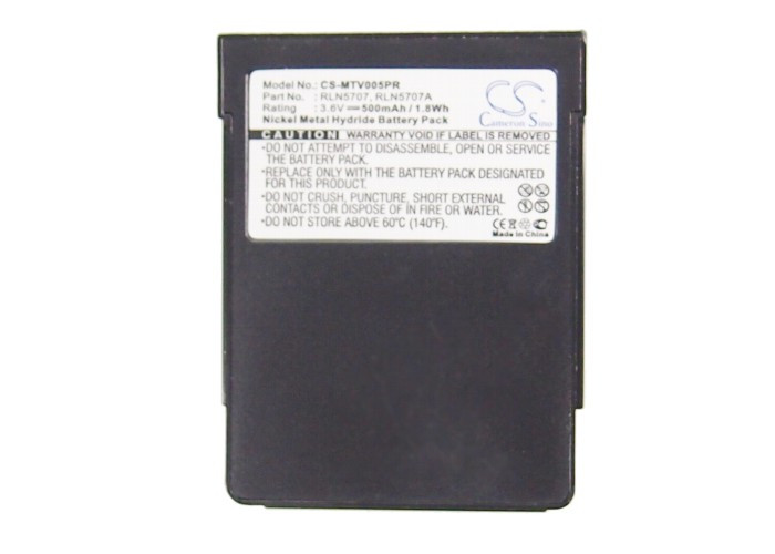 Battery for Motorola Minitor 5 V5 RLN5707 RLN5707A Pager CS-MTV005PR 3.6v 500mAh