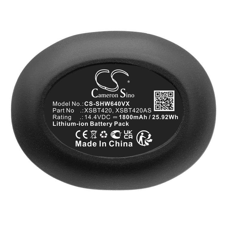 Battery for Shark WS640 WS640AE WS642 WS642AE XSBT420 XSBT420AS XSBT420UK
