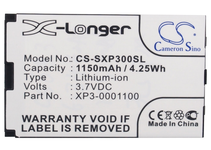 Battery for Socketmobile Sonim XP3 XP3-0001100 Mobile SmartPhone CS-SXP300SL