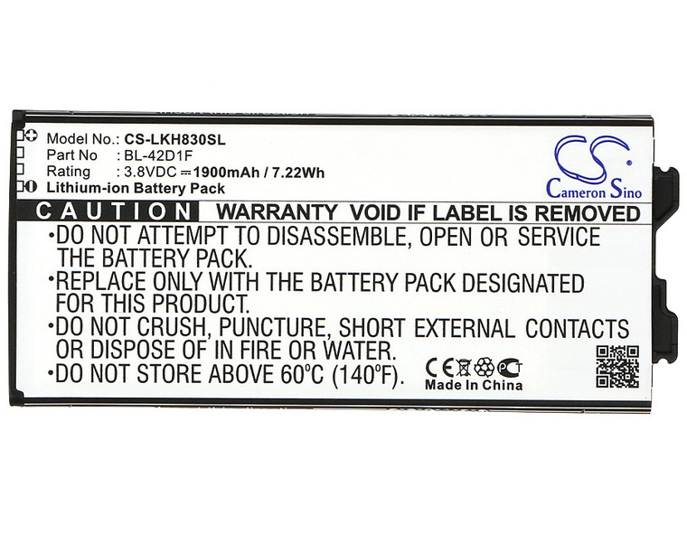 Battery for LG AS992 G5 H820 H850 RS988 US992 BL-42D1F EAC63238801 EAC63238901