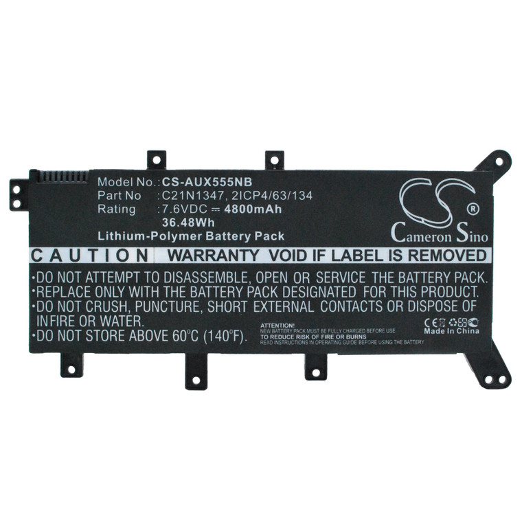 Battery for Asus A555 F555L C21N1347 2ICP4/63/134 0B200-01000200 0B200-01200100