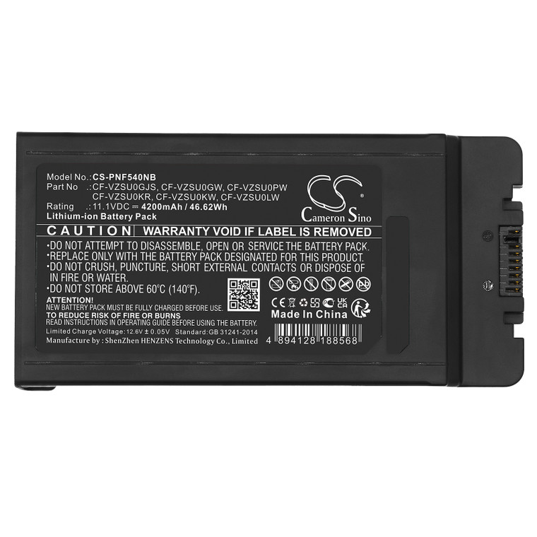 Battery for Panasonic CF-54 VZSU0GJS CF-VZSU0PW CF-VZSUOPW CF-VZSU0KW CF-VZSU0LW