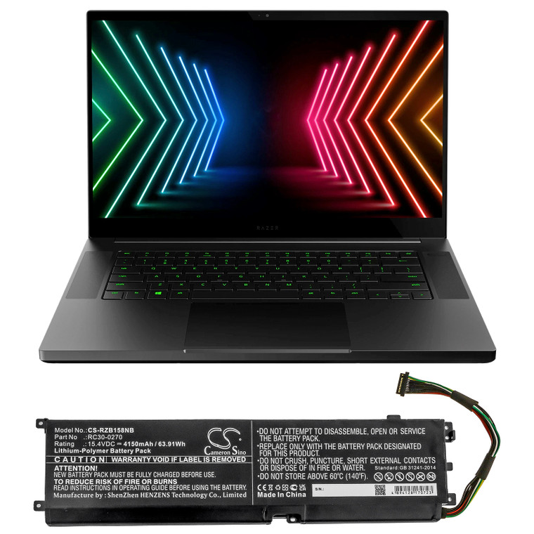 Battery for Razer Blade 15 Base 2018 RZ09-02705E75 RZ09-02705E76 RC30-0270