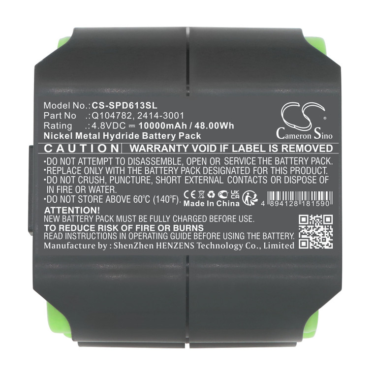 Battery for Spectra Precision DG613G DG813 GL612 GL622 UL633N 2414-3001 Q104782