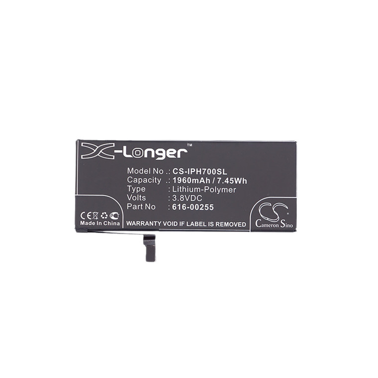Battery for Apple iPhone 7 A1660 A1778 A1779 A1780 616-00255 4.7" 3.8V 1960mAh