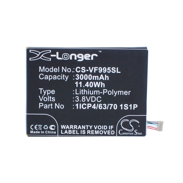 Battery for Vodafone Smart ultra 6 V995 V995N VF-V995 VF-V995N 1ICP4/63/70 1S1P