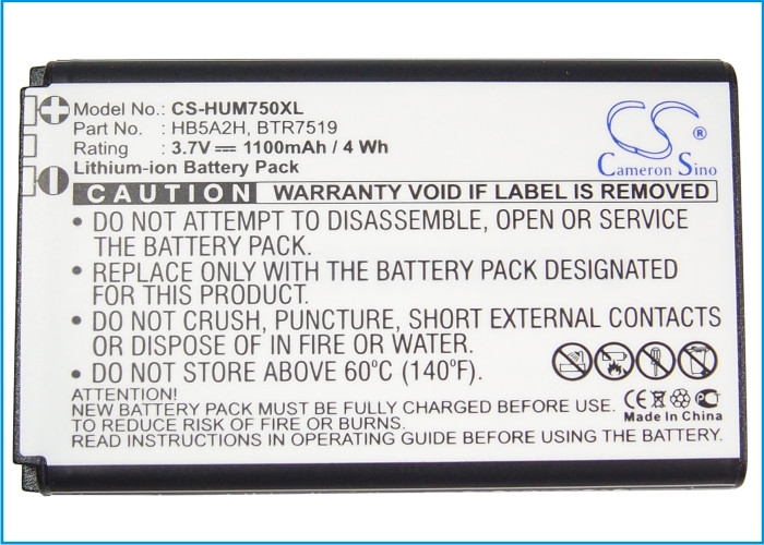 Battery for Huawei E5220 M750 M570 T-Mobile Tap Cricket Crosswave BTR7519 HB5A2H
