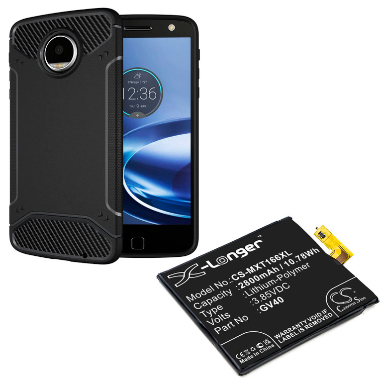 Battery for Motorola GV40 SNN5968A Moto Z Droid Force Mobile TD-LTE XT1650-02