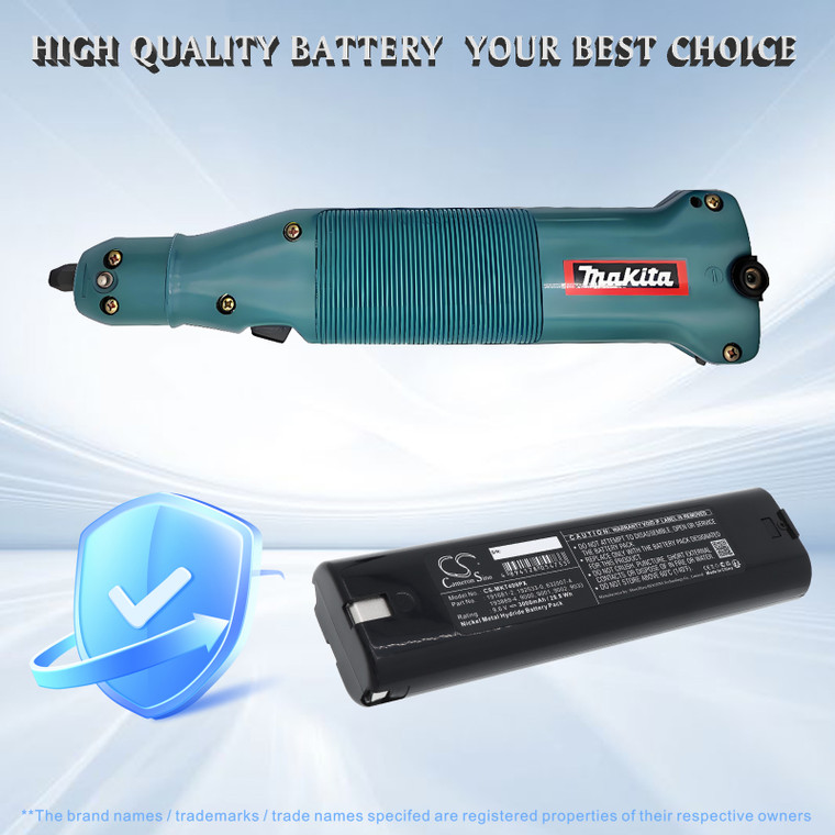 Battery for 191681-2 193890-9 9001 9002 Makita 6092D 6093D 6900D DA390D 3000mAh
