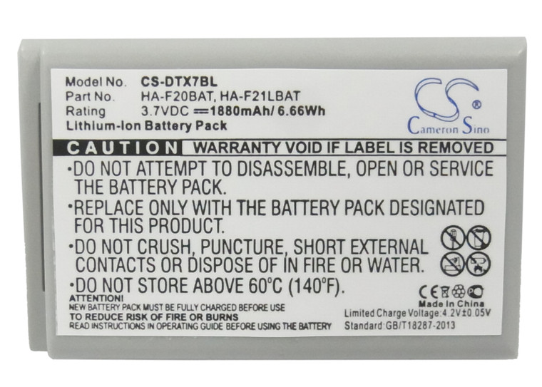 Handheld Terminal Battery for Casio HA-F21LBAT DT-X7 DT-X7M10E DT-X7M10R X7M10R2