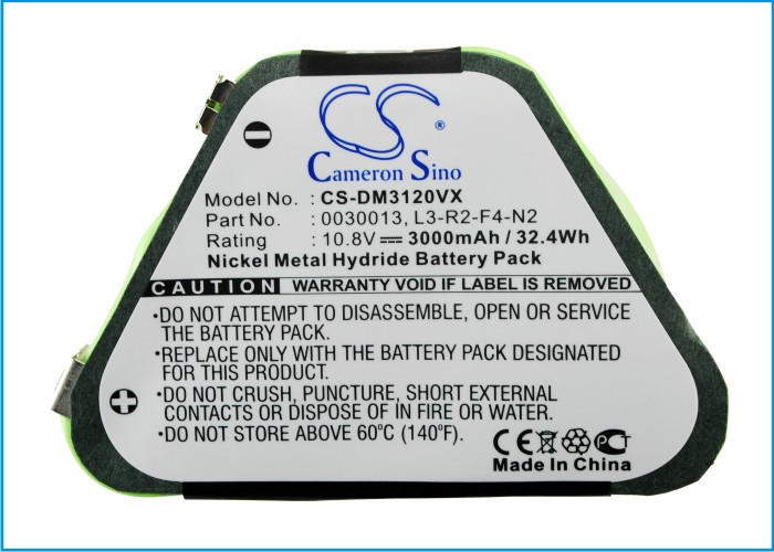 Battery for Dirt Devil Vacuum 0030013 L3-R2-F4-N2 M030 M3120 3000mAh 10.8V 32Wh