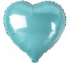 E4160 HEART LIGHT BLUE FOIL 45cm