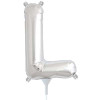 E2792 SILVER LETTER L FOIL 35cm