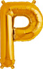 GOLD LETTER P FOIL 35cm E2845