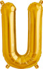 GOLD LETTER U FOIL 35cm E2839