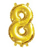 E2871 GOLD FOIL 35cm NUMBER 8