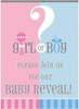 BABY REVEAL INVITATIONS PACK 8