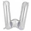 W ALPHABET FOIL BALLOON 87CM/34 INCH  . INC HELIUM, WEIGHT, RIBBON