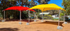 6M x 6M Dome Shade Structure Red