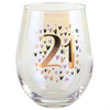 21st Rainbow Stemless Wine Glass