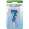 Glitter Numeral #7 Blue 7.5cm