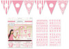 PINK PERSONALIZED PENNANT BANNER