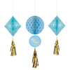 It's A Boy Honeycomb Decorations P3