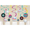 Good Vibes 70's Swirl Decorations P12