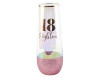 18th Glitter Pink Stemless Champagne