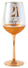 21st Glitter Rose Gold Wine