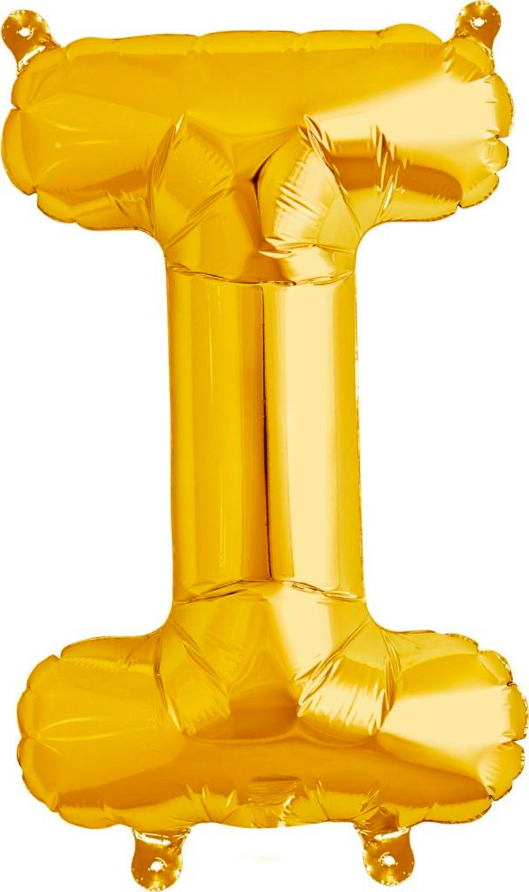 GOLD LETTER I FOIL 35cm E2812