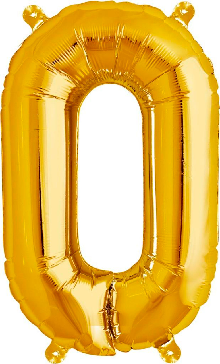 GOLD LETTER O FOIL 35cm E2811