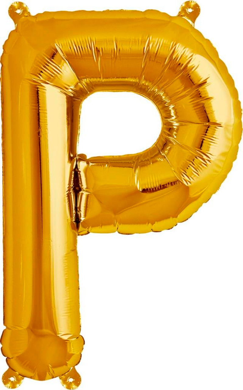 GOLD LETTER P FOIL 35cm E2845