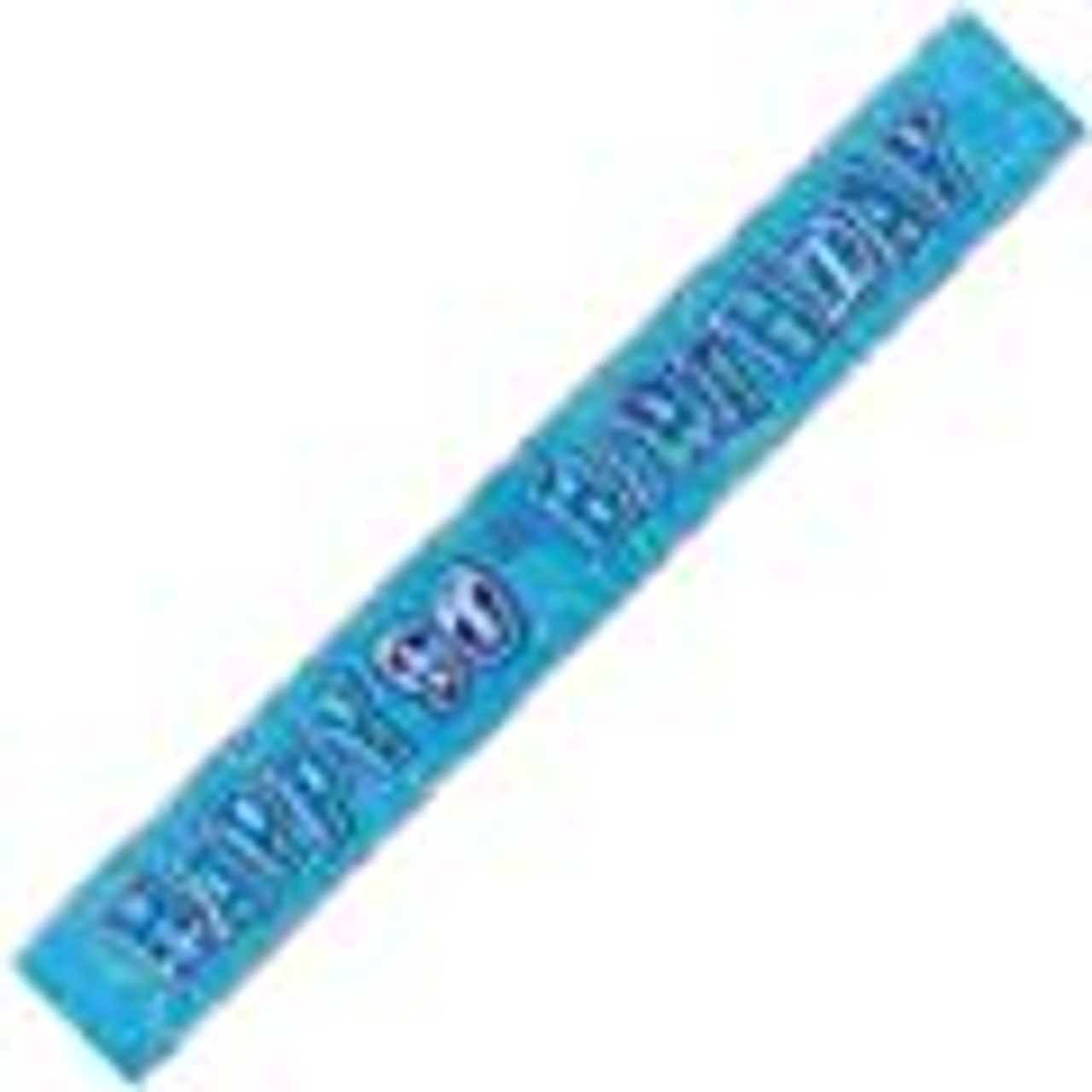 90983 GLITZ BLUE FOIL BANNER 90th BIRTHDAY