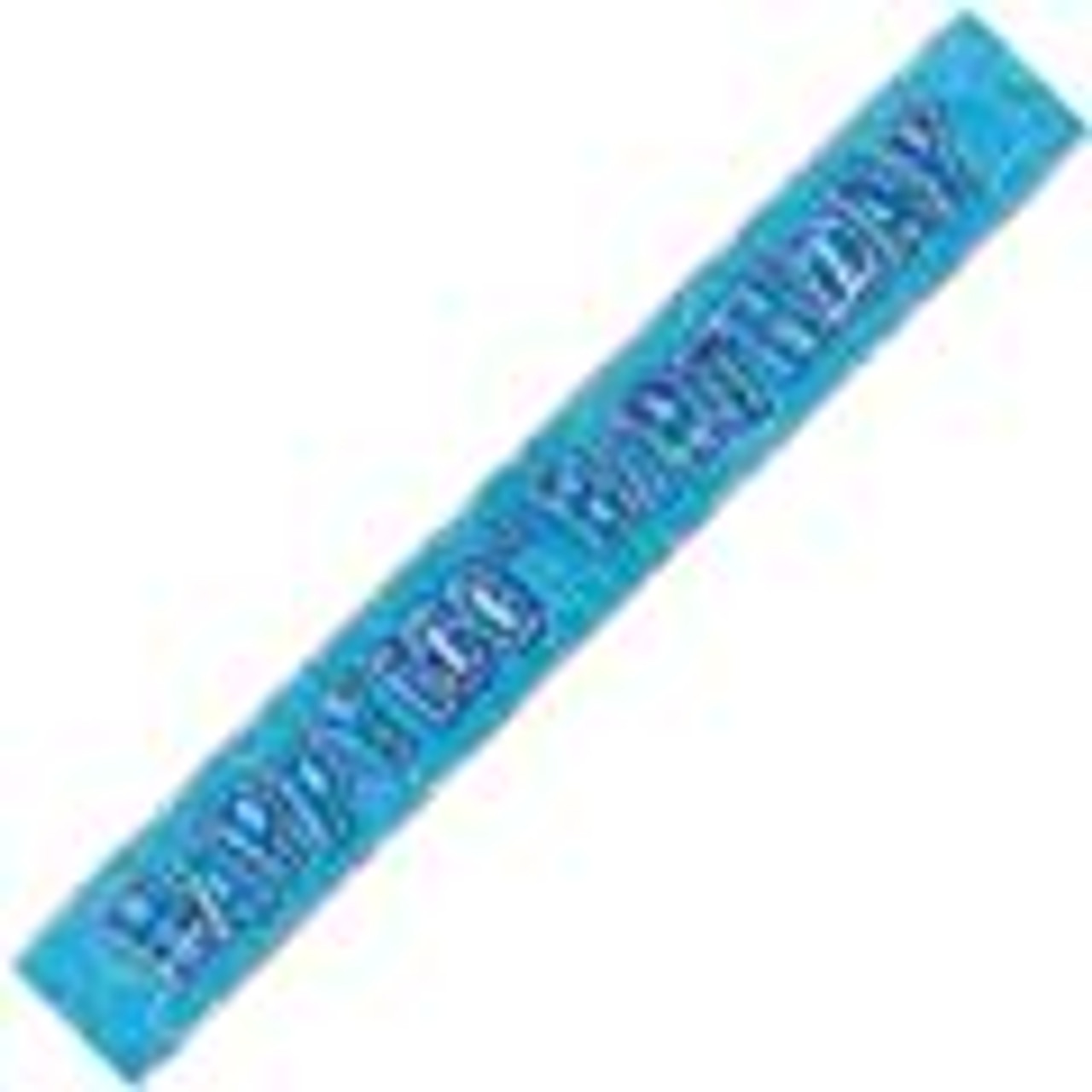 90984 GLITZ BLUE FOIL BANNER 100th BIRTHDAY