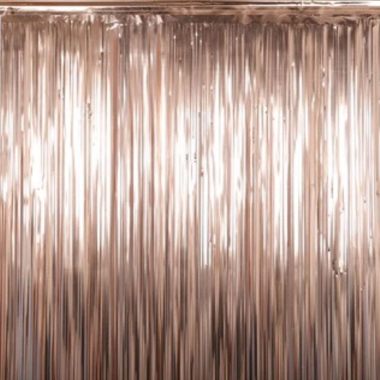 61925 FOIL CURTAIN ROSE GOLD GOLD 90CM X 2M