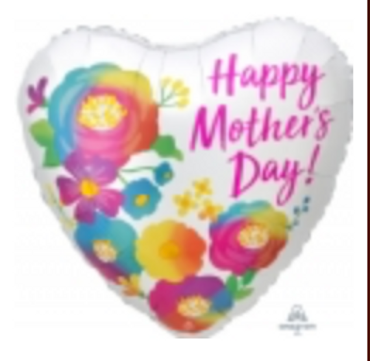 Mother's Day Heart flowery foil