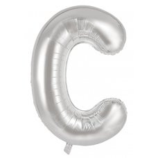 219302 C ALPHABET FOIL BALLOON 87CM/34 INCH . INC HELIUM, WEIGHT, RIBBON
