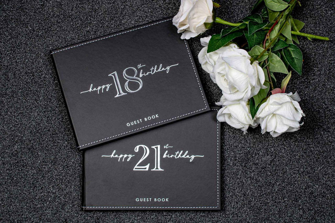 21st Black & Silver Guest Signature Book