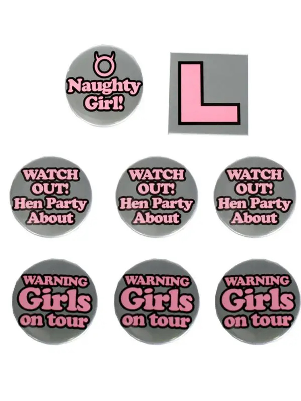 Hen's Night Badge Set