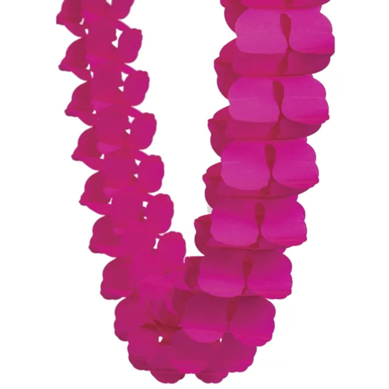 Hot Pink Honeycomb Garland 4m