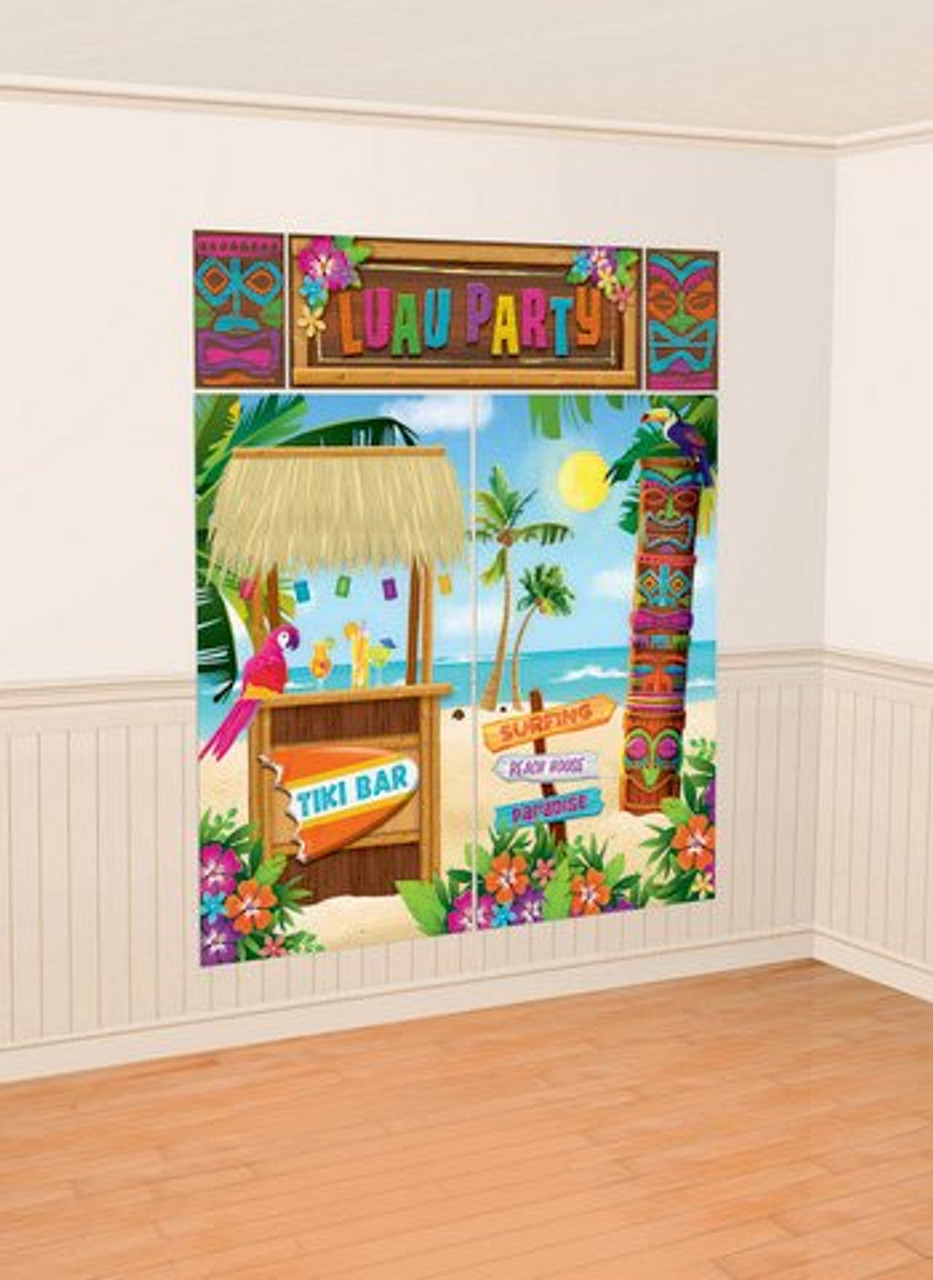 Luau Party Wall Decorating Kit