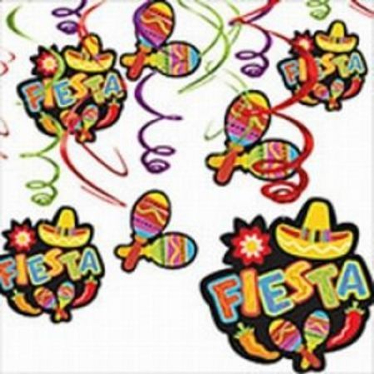 Fiesta Swirl Decorations P12