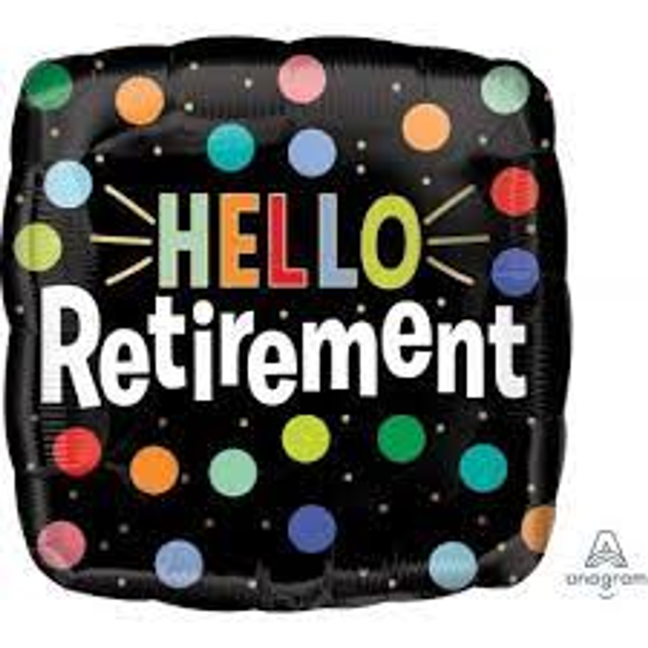 Hello Retirement 45cm Foil Balloon