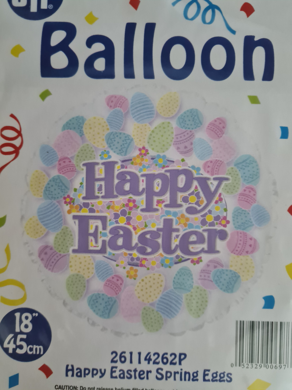 Easter Eggs 45cm Foil Balloon