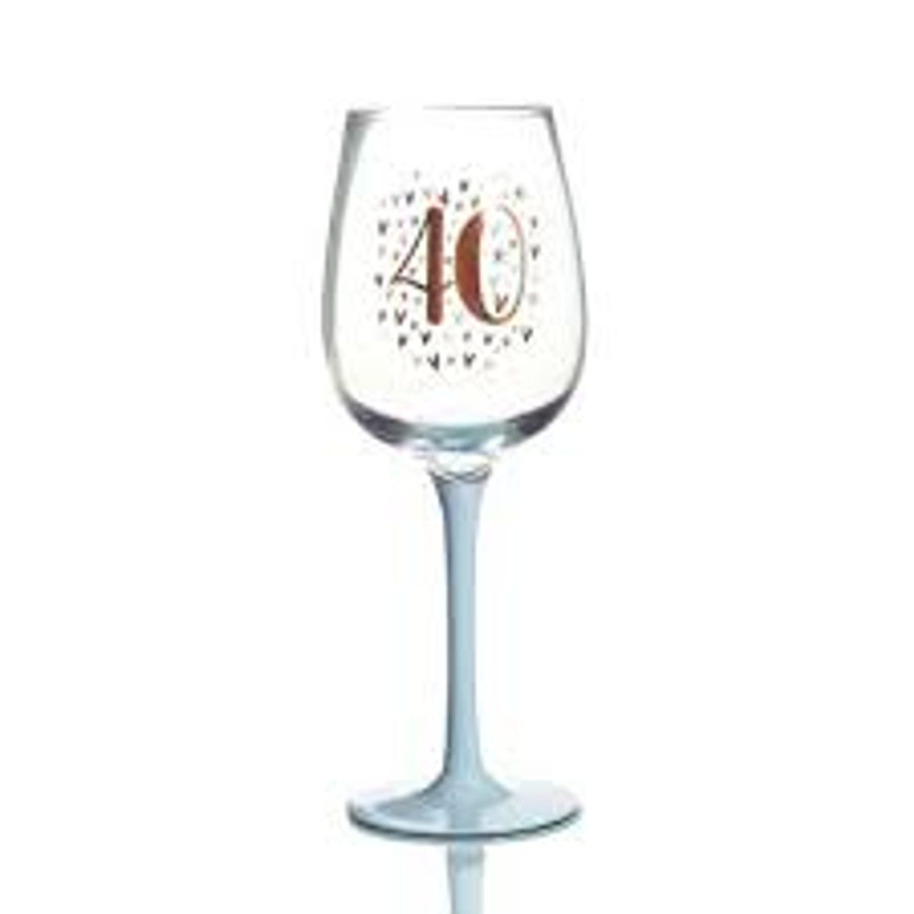 40th Heart Stem Wine