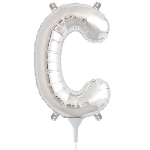 E2793 SILVER LETTER C FOIL 35cm