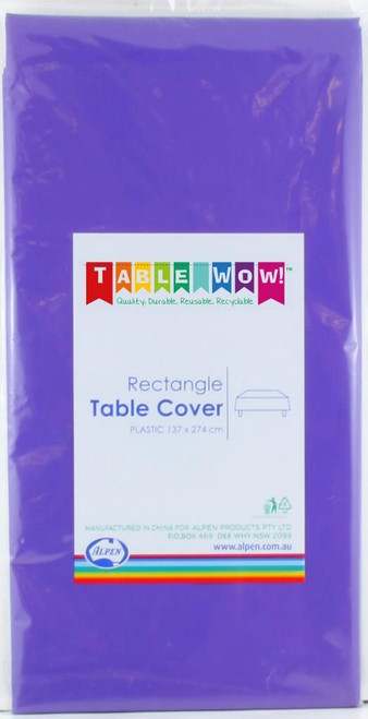 388146 PURPLE RECTANGLE T'COVER 137x274cm